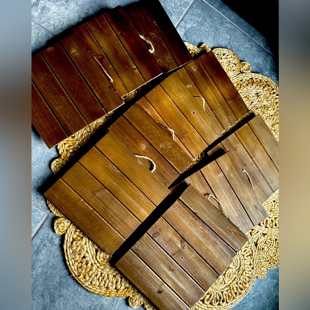 Crafter’s bundle set of 11 Rustic Wooden Wall Art Panels. New. DIY - Picture 1 of 6